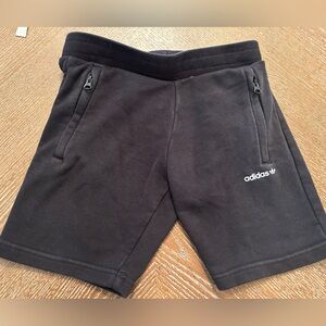 Adidas Kids black Shorts with Zipper Pockets
